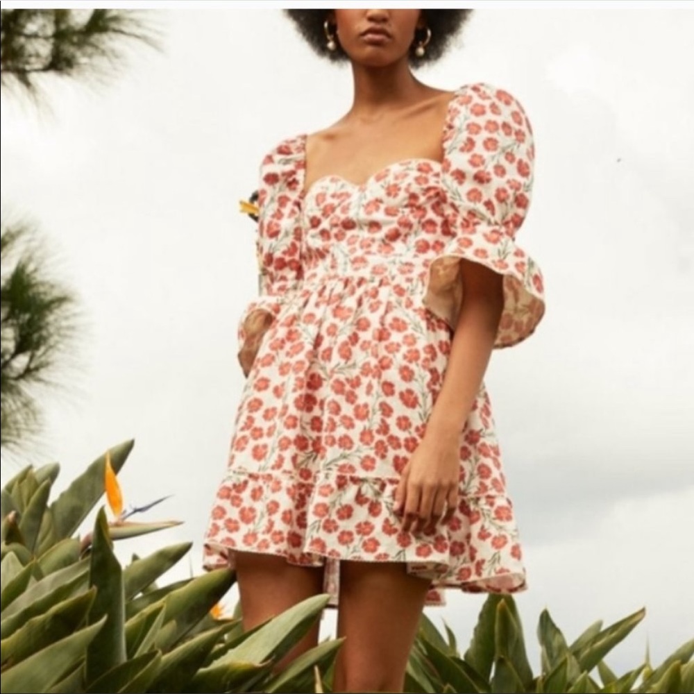 Agua Bendita red mini dress